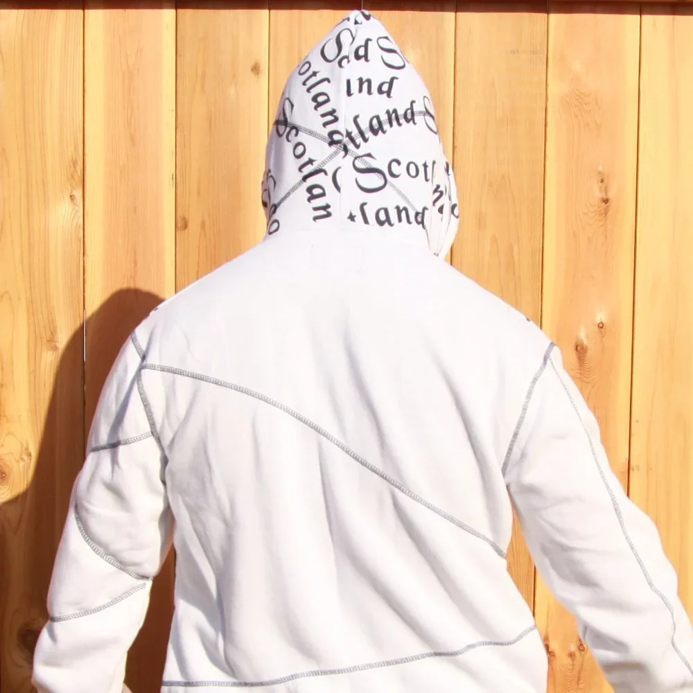 Scotland Zip-Up Hoodie Size Medium Stylish Colouration - Picture 3 of 7